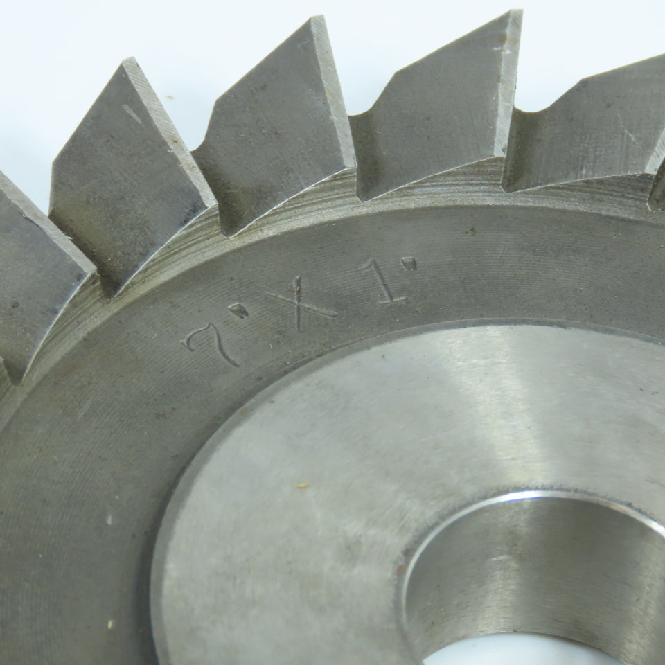 Browne & Sharpe 7"x 1"x 1-1/4" Slitting Saw Side Mill Cutter Straight 24 Tooth