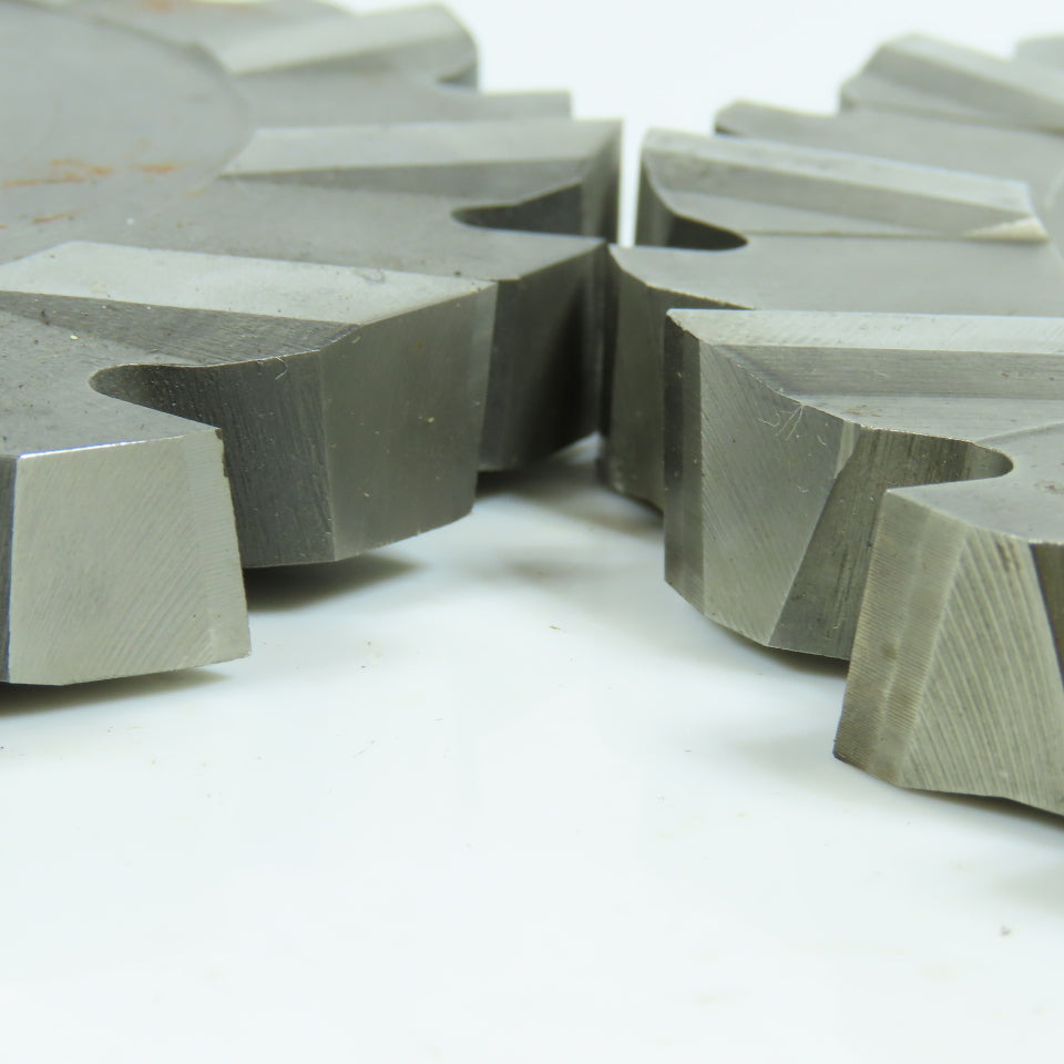 5-5/8"x 9/16"x 1-1/4" Slitting Saw Side Milling Cutter Staggered 24 Tooth Lot/2