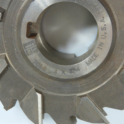 ITW 4"x 3/4"x 1-1/4" Slitting Saw Side Milling Cutter Staggered 18 Tooth Lot/2