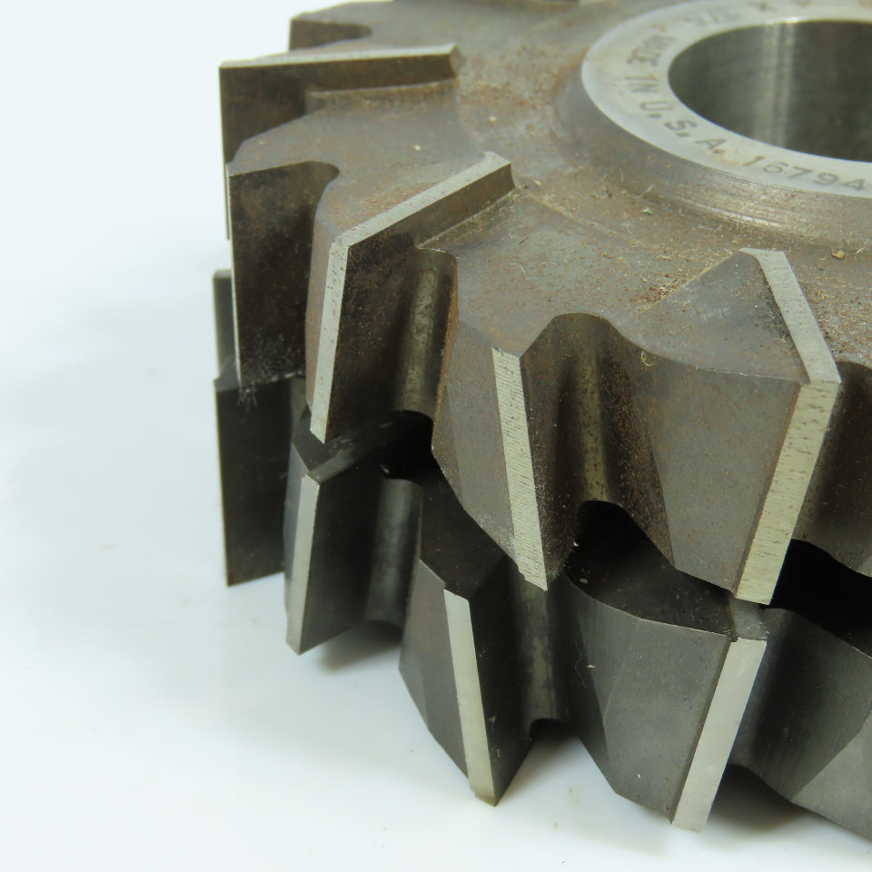 ITW 4"x 3/4"x 1-1/4" Slitting Saw Side Milling Cutter Staggered 18 Tooth Lot/2