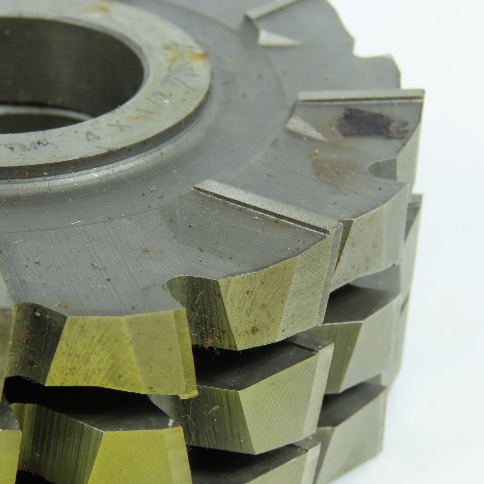 3-3/4"x 1/2"x 1-1/4" Slitting Saw Side Milling Cutter Staggered 24 Tooth Lot/3
