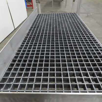 Aluminum Machine Approach Access Catwalk Ladder Platform 24"H x 28" W/2 Steps