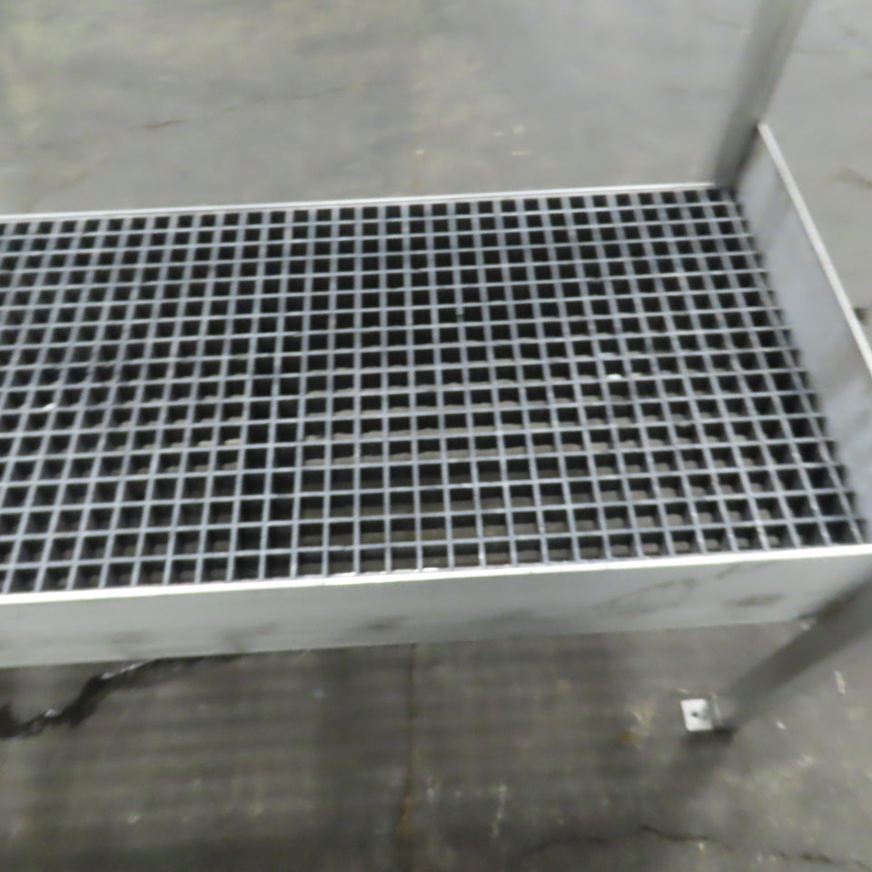 Aluminum Machine Approach Access Catwalk Ladder Platform 24"H x 28" W/2 Steps