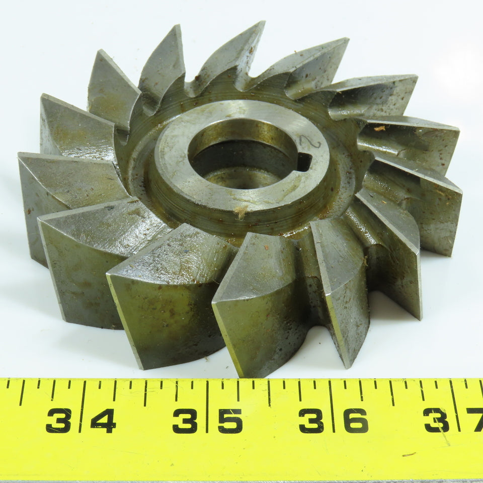 Illinois 4"x1"x1-1/4"LH Slitting Saw Side Milling Cutter Straight 14 Tooth Lot/3