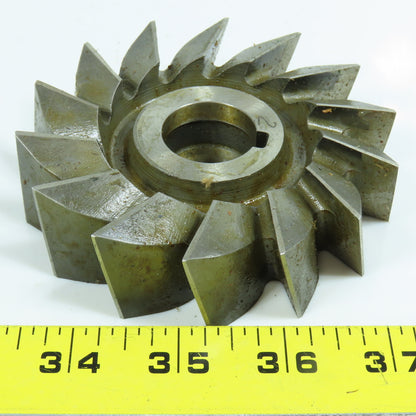 Illinois 4"x1"x1-1/4"LH Slitting Saw Side Milling Cutter Straight 14 Tooth Lot/3