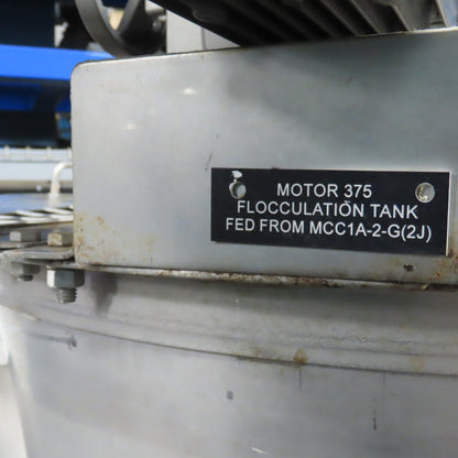 FKC 150GALFT 150 Gallon Aluminum Flocculation Mixing Tank 230/460V 3PH W/Valve
