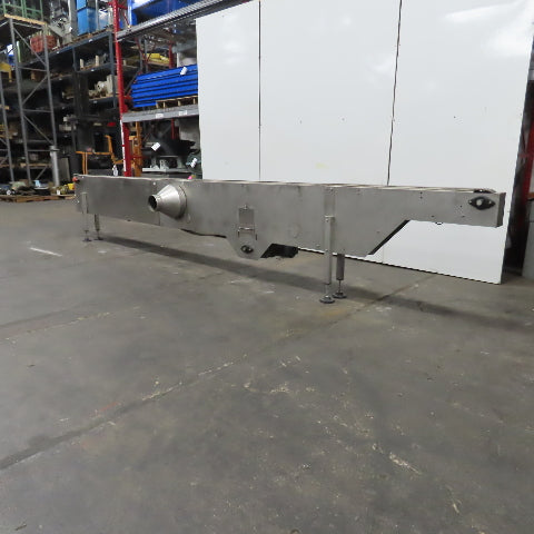 226" L x 3-1/4" W Belt Table Top Bottle Conveyor 57.7FPM 230/460V 3PH 38" Adj H