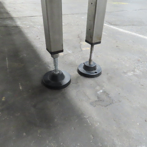 226" L x 3-1/4" W Belt Table Top Bottle Conveyor 57.7FPM 230/460V 3PH 38" Adj H