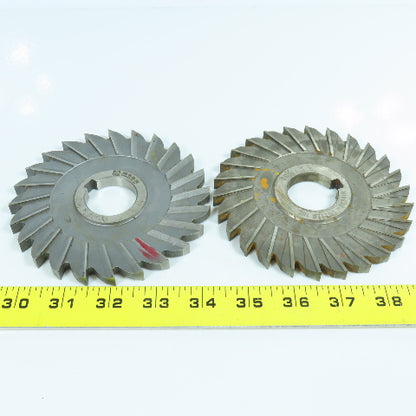 4-7/8"x 11/32"x 1-1/4" Slitting Saw Side Milling Cutter Straight Tooth Lot of 2