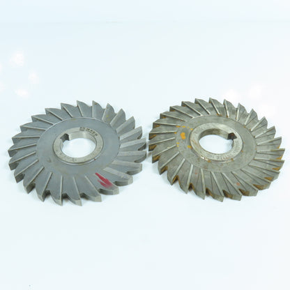4-7/8"x 11/32"x 1-1/4" Slitting Saw Side Milling Cutter Straight Tooth Lot of 2