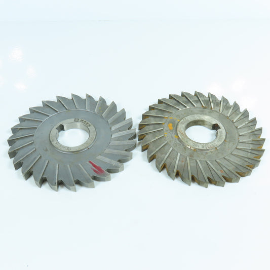 4-7/8"x 11/32"x 1-1/4" Slitting Saw Side Milling Cutter Straight Tooth Lot of 2