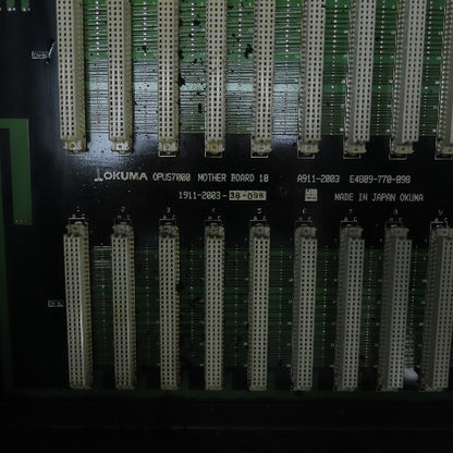 Okuma E7191-855-021 OPUS7000 10 Slot Rack Chassis W/Motherboard 1911-2003-38-096