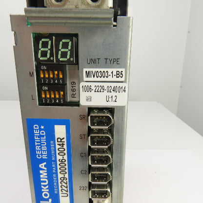 Okuma MIV0303-1-B5 L-M Axis Servo Drive Certified Rebuild U2229-0006-004R