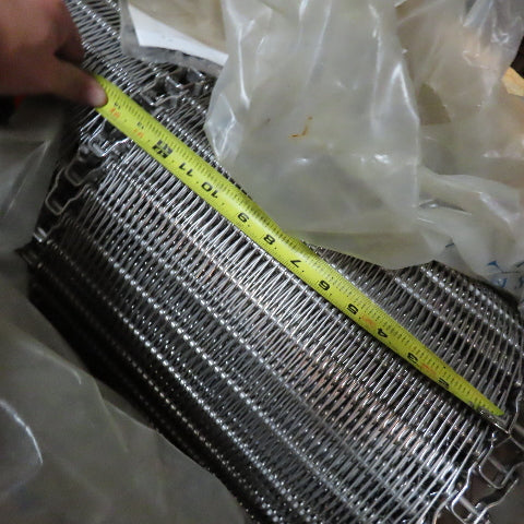 Ashworth 3920G100 34"Wx20'L Stainless Super Small Radius OmniGrid Conveyor Belt