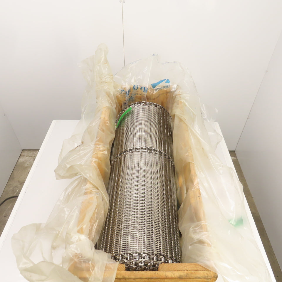 Ashworth 3920G100 34"Wx20'L Stainless Super Small Radius OmniGrid Conveyor Belt