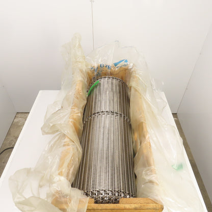 Ashworth 3920G100 34"Wx20'L Stainless Super Small Radius OmniGrid Conveyor Belt