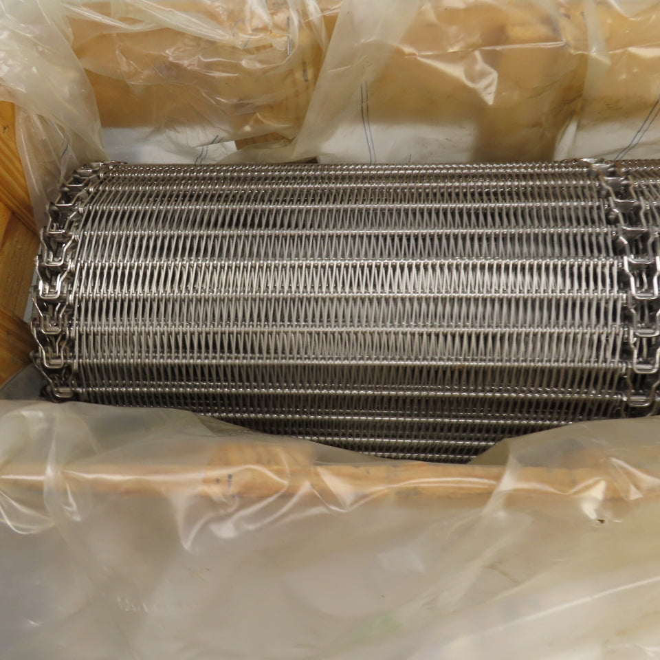 Ashworth 3920G100 34"Wx20'L Stainless Super Small Radius OmniGrid Conveyor Belt