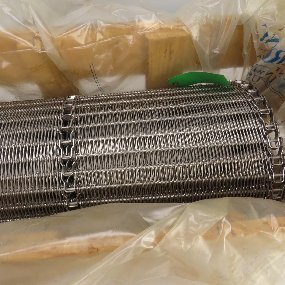 Ashworth 3920G100 34"Wx20'L Stainless Super Small Radius OmniGrid Conveyor Belt