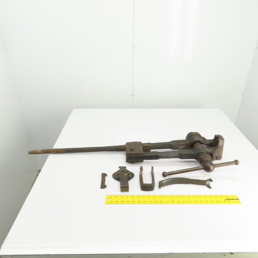 Vintage Blacksmith Post Leg Vise 5" Jaws 22-1/2" Leg