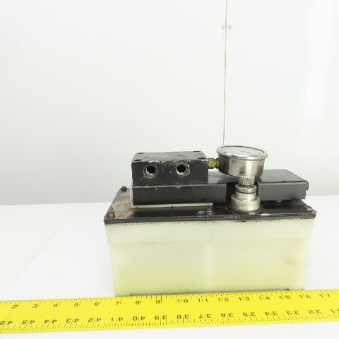 SPX Hytec 100987 Model G Pneumatic Hydraulic Pump 330 Bar 4800PSI W/Manifold
