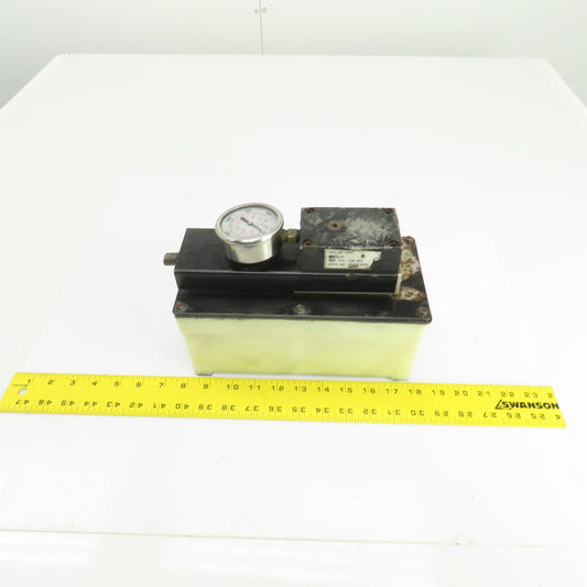 SPX Hytec 100987 Model G Pneumatic Hydraulic Pump 330 Bar 4800PSI W/Manifold