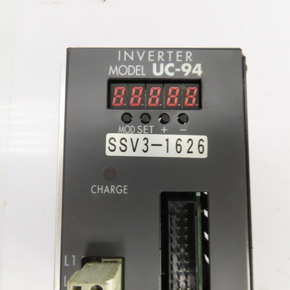 Sugino Machine SSV3-1626 UC-94 Ver 1.00 Inverter Drive 180-230VAC 50/60HZ