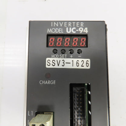 Sugino Machine SSV3-1626 UC-94 Ver 1.00 Inverter Drive 180-230VAC 50/60HZ