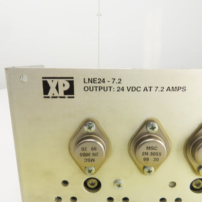 XP Power LNE24-7.2 Power Supply 24VDC 7.2A Output 100-240VAC Input 47-63HZ