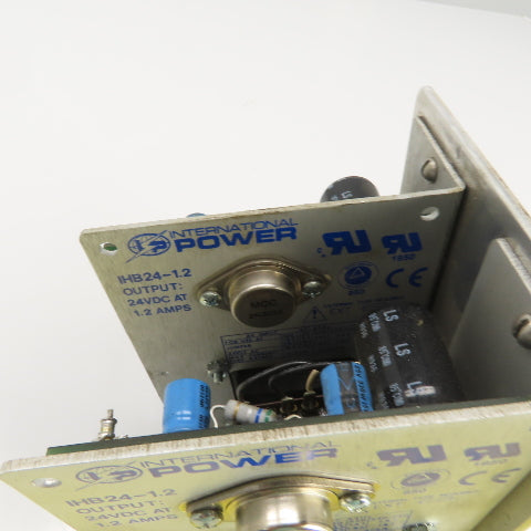 International Power IHB24-1.2 24VDC Power Supply 100-240VAC Input W/Mount Lot/2