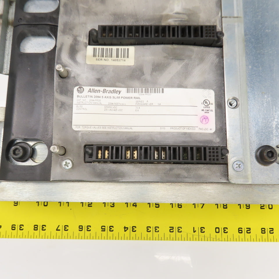 Allen Bradley 2094-PRS5 Ser A 5 Axis Slim Power Rail 230VAC