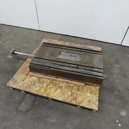 37" L x 22-1/2" W Hydraulic Cylinder Operated Linear Sliding Table 17" Stroke