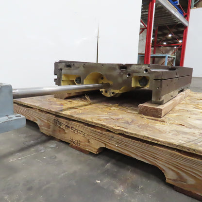 37" L x 22-1/2" W Hydraulic Cylinder Operated Linear Sliding Table 17" Stroke