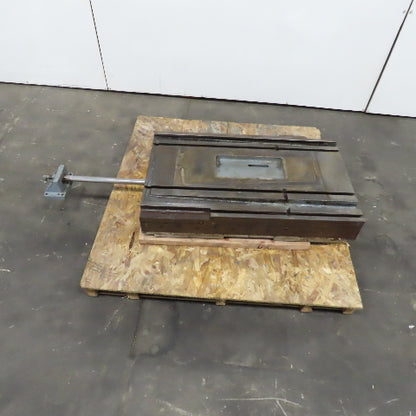 37" L x 22-1/2" W Hydraulic Cylinder Operated Linear Sliding Table 17" Stroke
