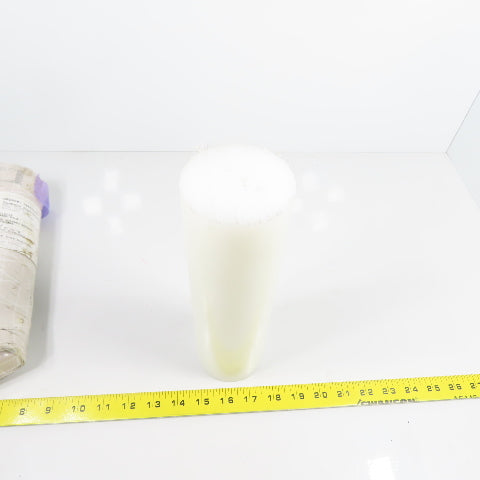 3" Round x 10-3/8" L Polypro Natural Copolymer Stock