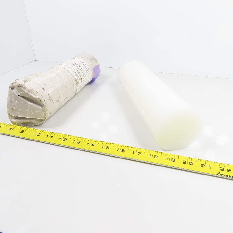 3" Round x 10-3/8" L Polypro Natural Copolymer Stock
