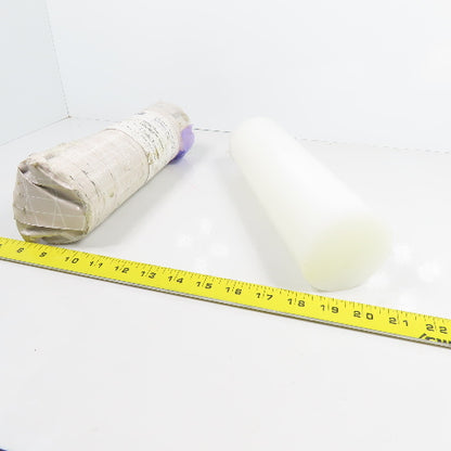 3" Round x 10-3/8" L Polypro Natural Copolymer Stock