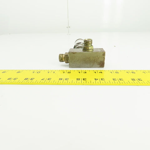 IFM PN2222 Pressure Sensor 20-30VVDC 300 BAR 4350PSI W/Valve Block