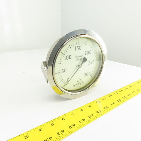 Budenberg 13222347 Premium Range 6" Pressure Gauge 0-300 PSI