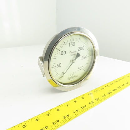 Budenberg 13222347 Premium Range 6" Pressure Gauge 0-300 PSI