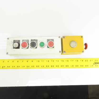 14" x 3" x 3" Electrical Push Button Enclosure Pendant W/6 Buttons