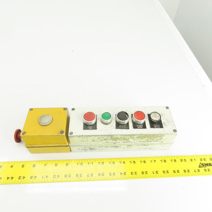 14" x 3" x 3" Electrical Push Button Enclosure Pendant W/6 Buttons