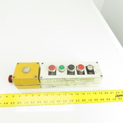 14" x 3" x 3" Electrical Push Button Enclosure Pendant W/6 Buttons