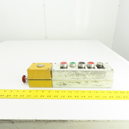 14" x 3" x 3" Electrical Push Button Enclosure Pendant W/6 Buttons
