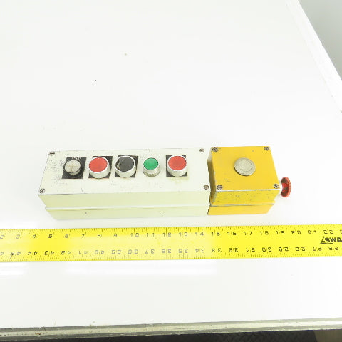 14" x 3" x 3" Electrical Push Button Enclosure Pendant W/6 Buttons