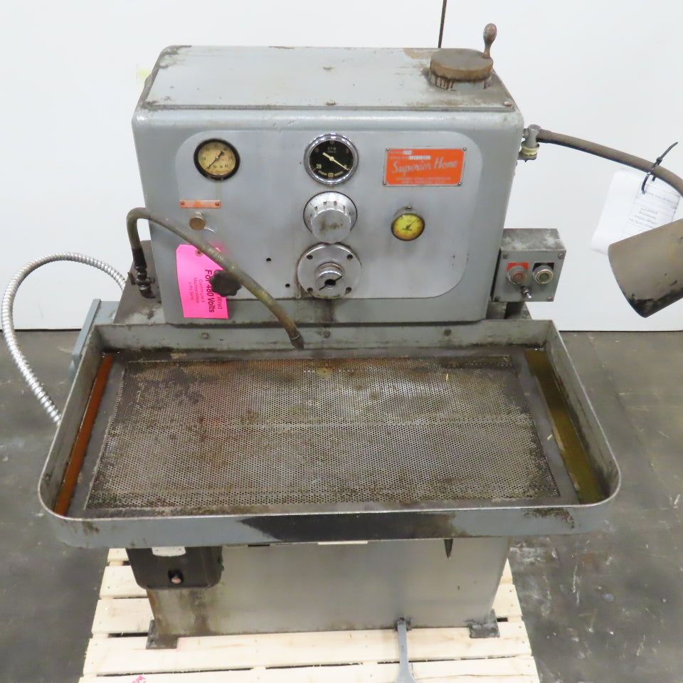 Superior Hone Model HM Horizontal Honing Machine 230/460V 3PH W/Coolant Line