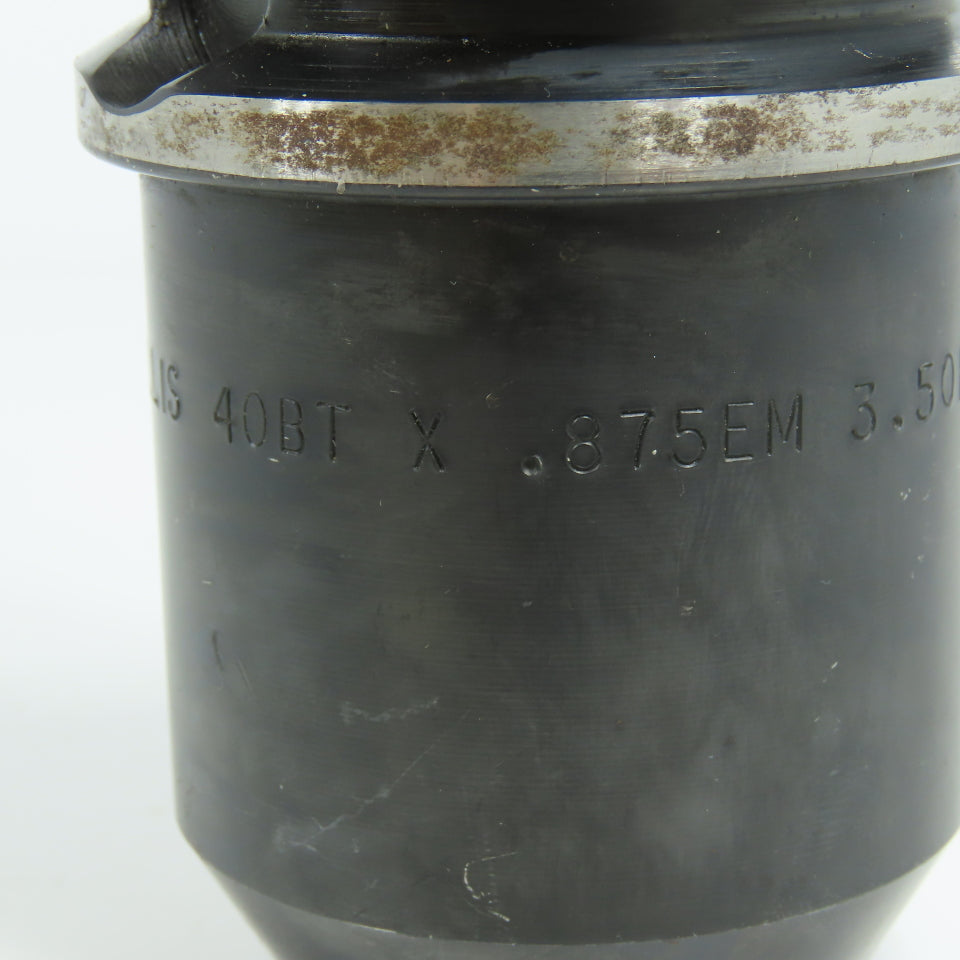 Collis BT40 End Mill Tool Holder 7/8"(.875") ID 3-1/2" Projection