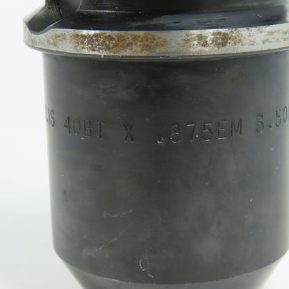 Collis BT40 End Mill Tool Holder 7/8"(.875") ID 3-1/2" Projection
