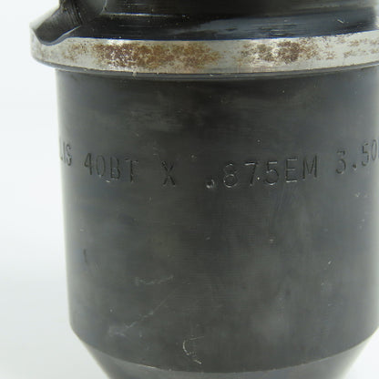 Collis BT40 End Mill Tool Holder 7/8"(.875") ID 3-1/2" Projection