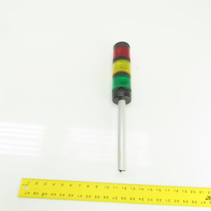 Allen Bradley 885T-B24DN4 Ser B Tower Light Stack W/Red Amber Green 24V AC/DC