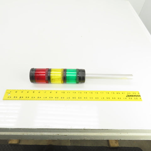 Allen Bradley 885T-B24DN4 Ser B Tower Light Stack W/Red Amber Green 24V AC/DC